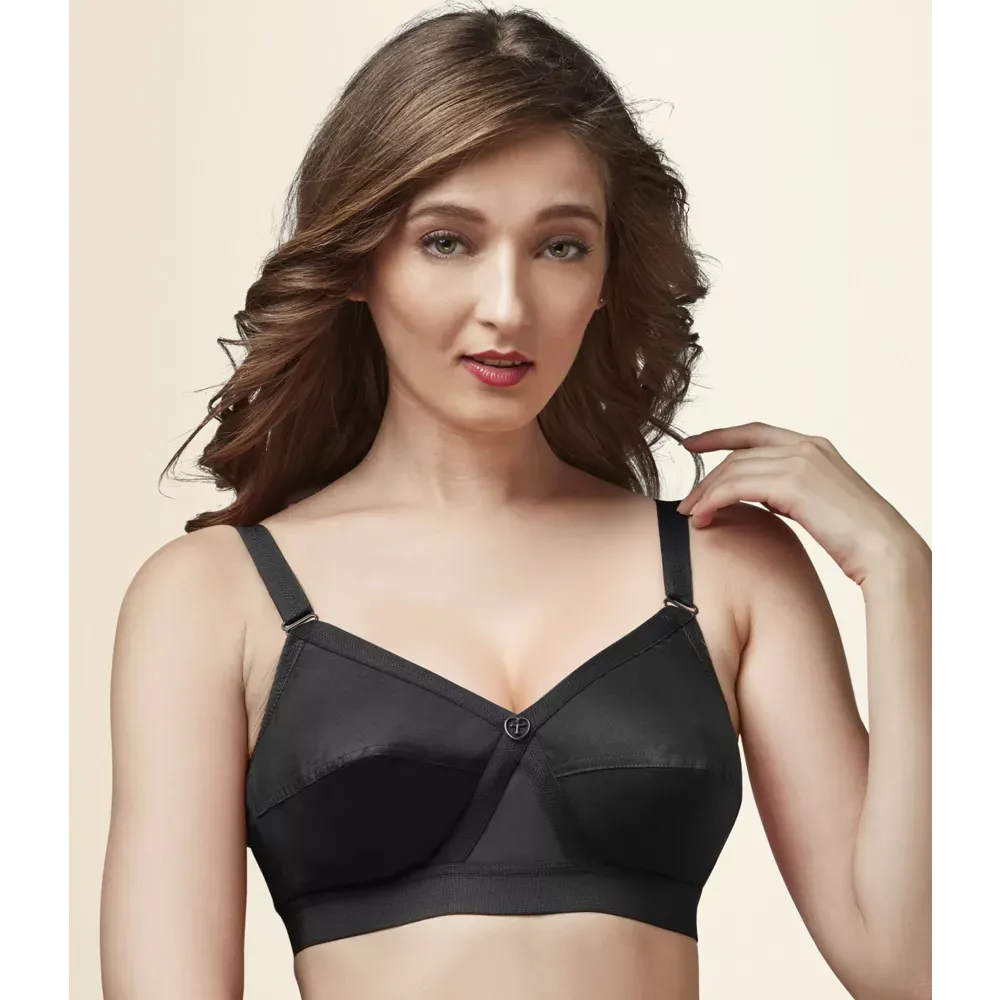 Buy Zivame Double Layered Wirefree Super Support Bra - Peach (40D