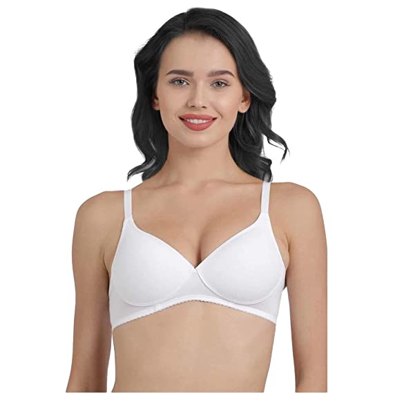 Lady Heart Pearl White ladies padded bra, Size: 34 - 85 cm at Rs