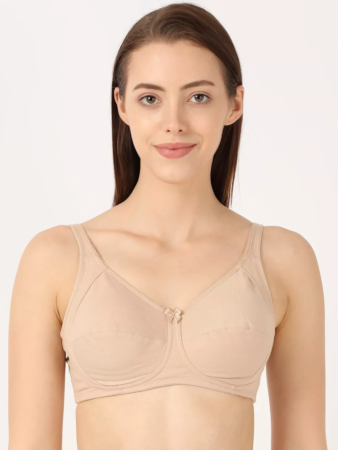 Buy Trylo Double Layered Non-Wired Full Coverage T-Shirt Bra - Skin at  Rs.685 online