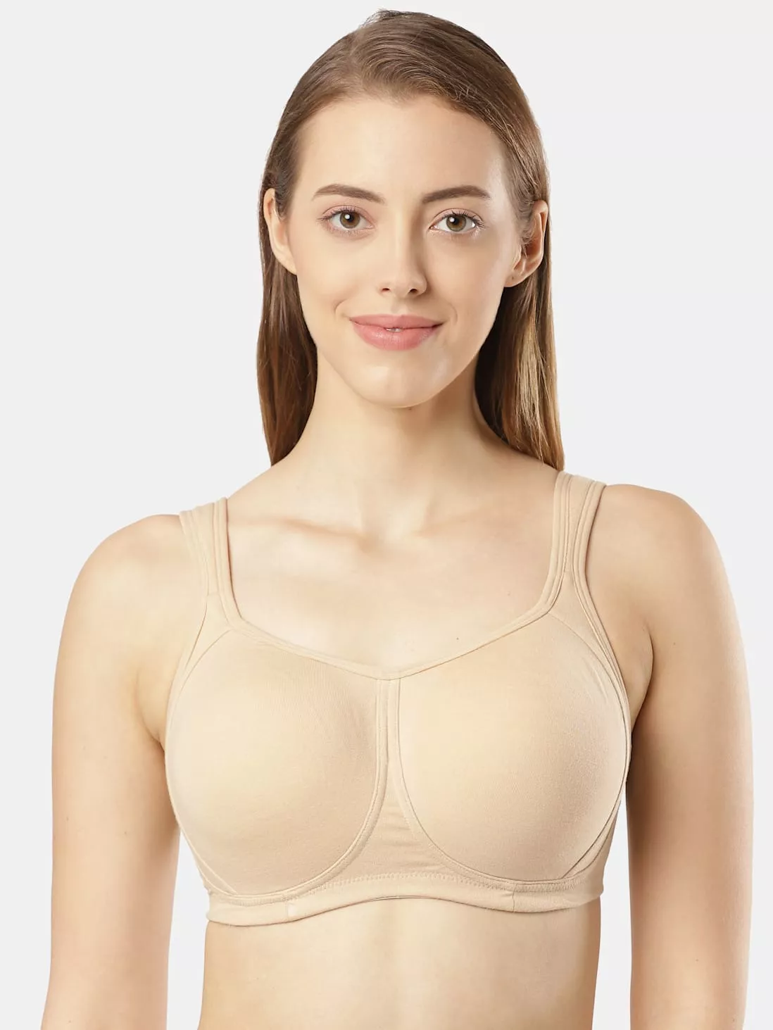 Zivame True Curv Padded Non Wired Full Coverage Super Support Bra -  Anthracite