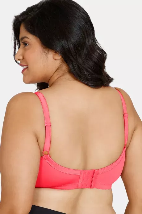 Buy Zivame True Curv Double Layered High Wired Full Coverage Super Support  Bra -Emberglow Orange Online